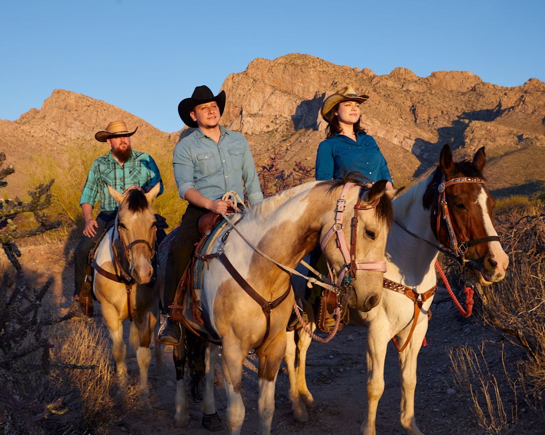 Люди, наслаждающиеся катанием на лошадином транспорте