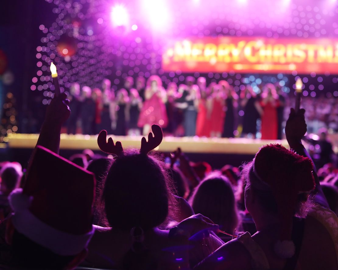 People at a Christmas Event-transition