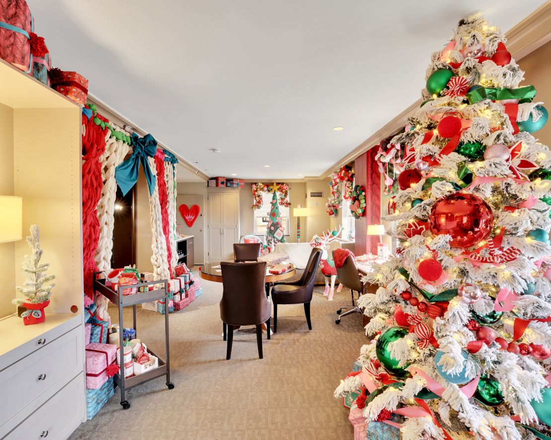 Hallmark Suite Dining Area Decorated for Christmas