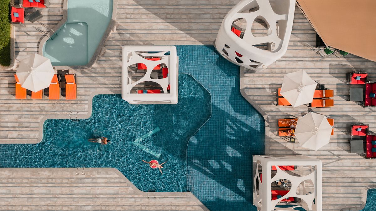 Aerial of Exterior Pool