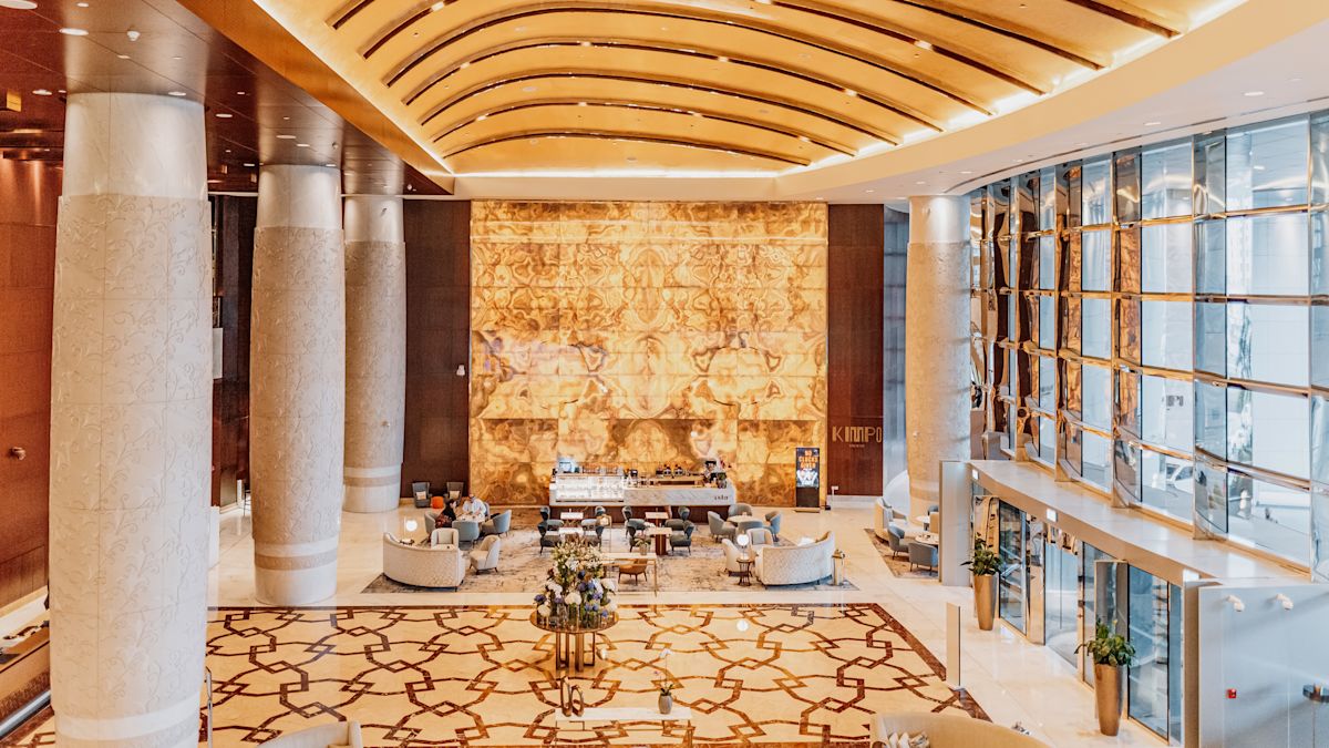 hotel lobby