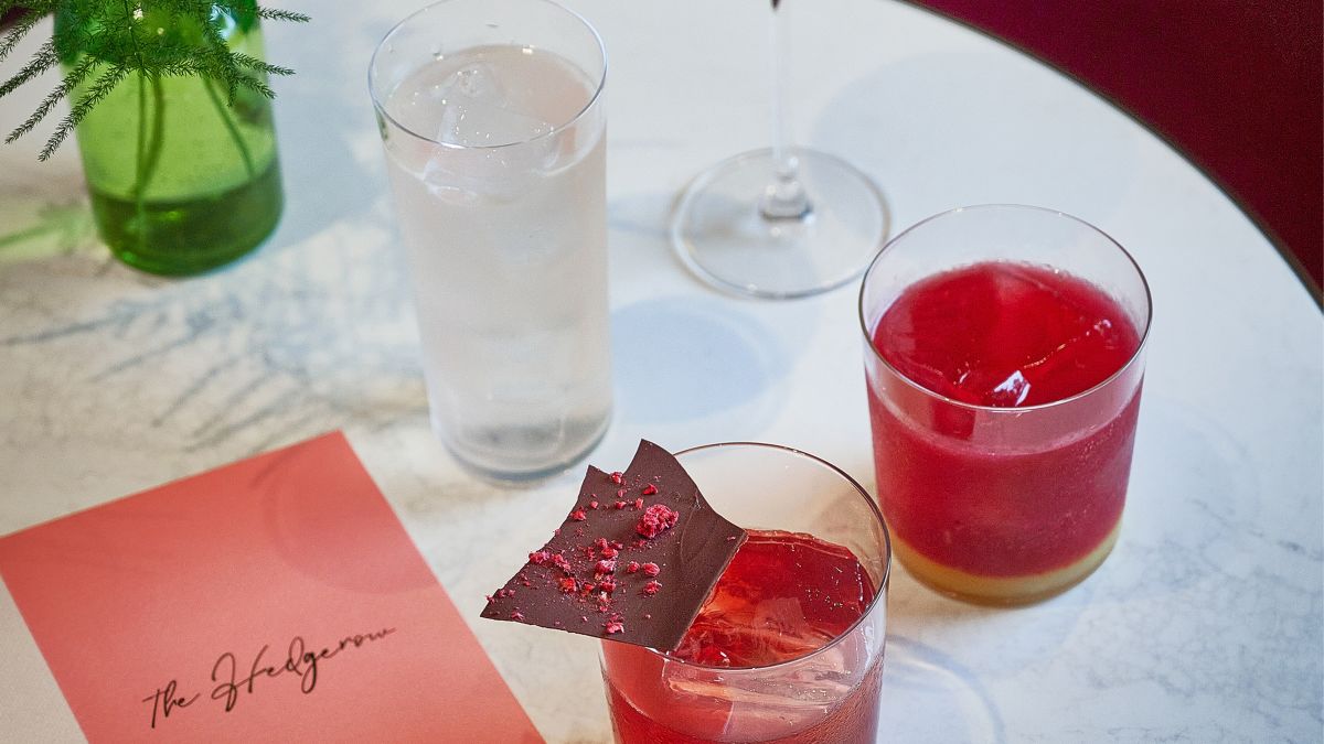 Hedgerow Bar Drinks Menu Water Beverages