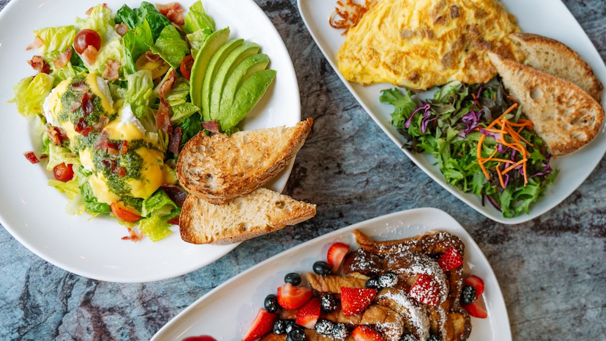 Selection of Dishes on a Table at Carnegie Diner & Cafe