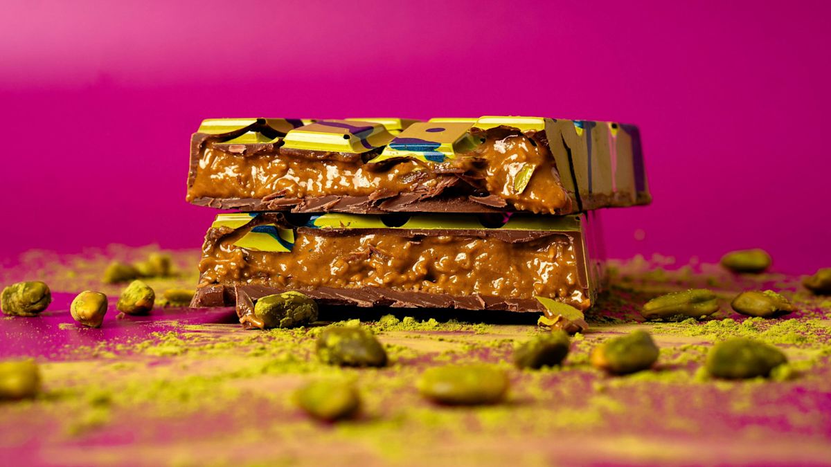 Sweet Graffiti pistachio chocolate bar