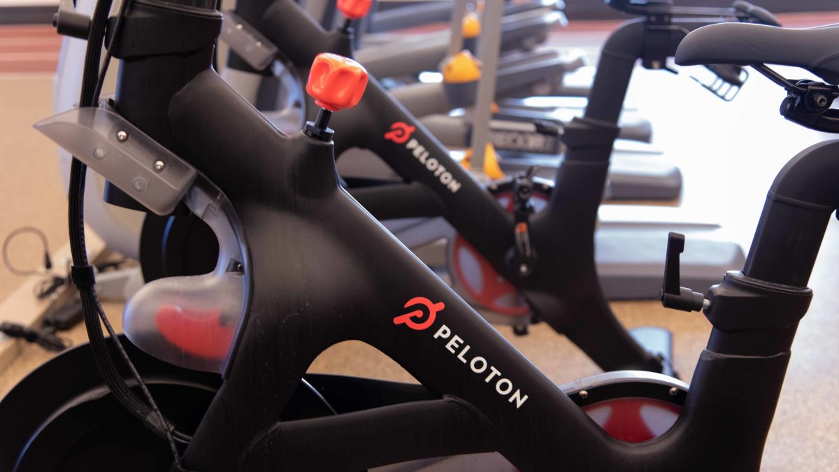 Close-up of fitness machines