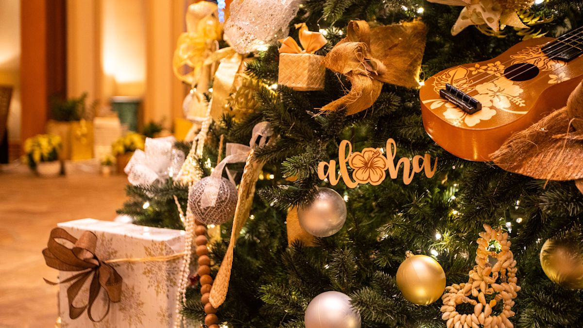 酒店场地上的节日灯饰