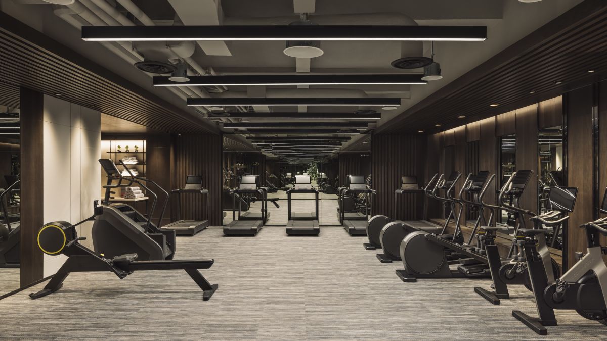Fitness centre with treadmills and cardio machines