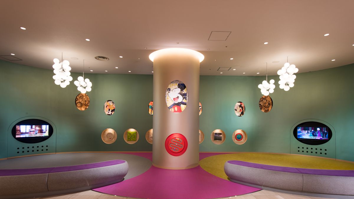 Barnområde i lobbyn