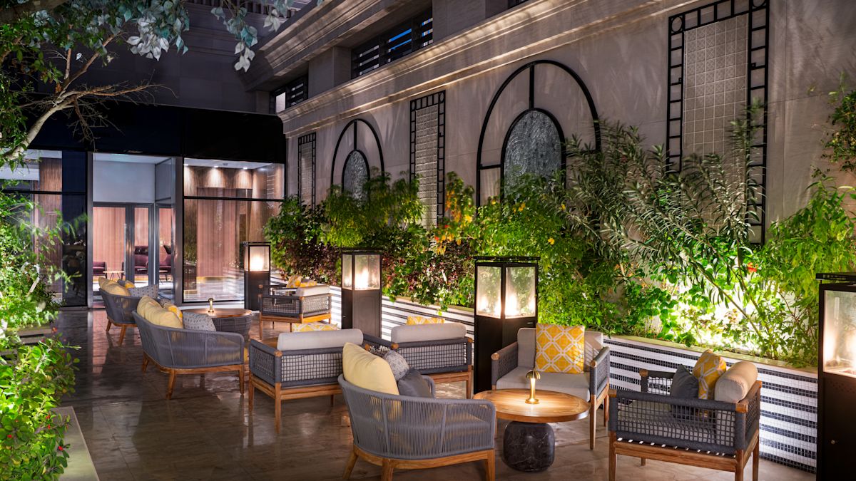 Horizon Restaurant Terrace at Night