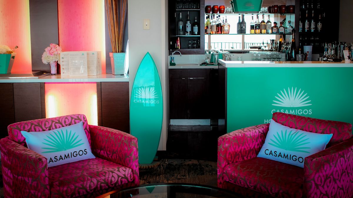 Bar and Seating Area at Casamigos House of Friends Restaurant