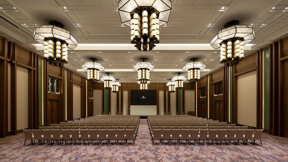 大型宴會廳採用古典風格。
