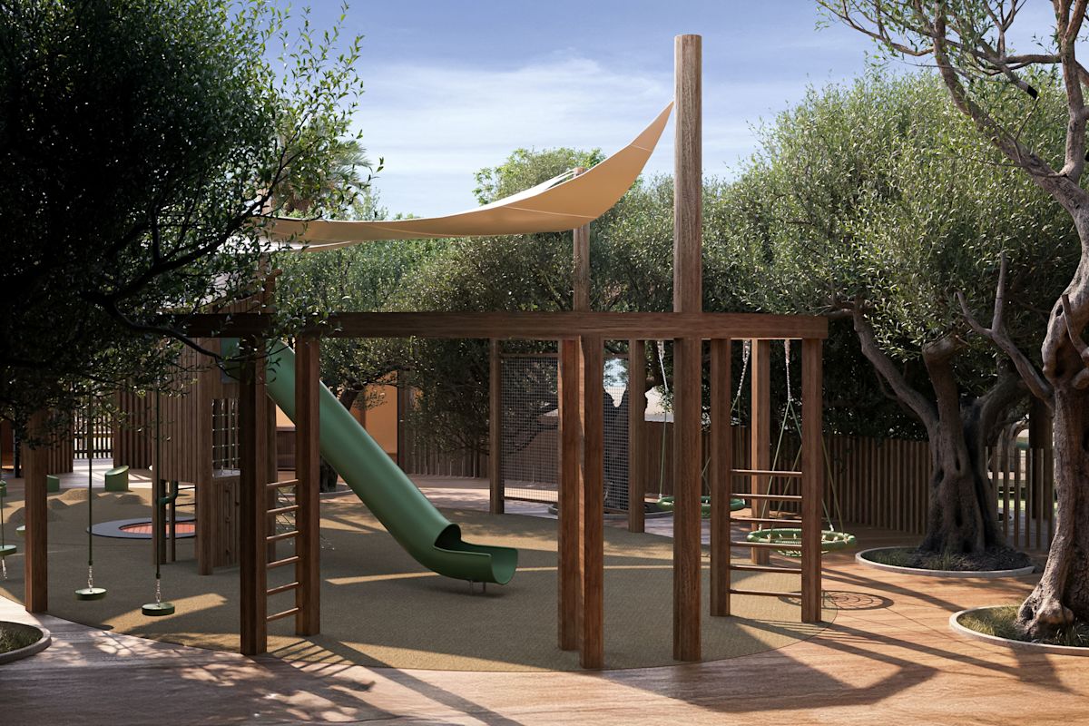 Attrezzature per il parco giochi del club per bambini