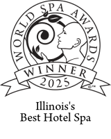 Logo du meilleur spa hôtelier de l'Illinois, lauréat des World Spa Awards 2025