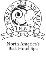 Logo du meilleur spa d'hôtel d'Amérique du Nord, lauréat des World Spa Awards 2025