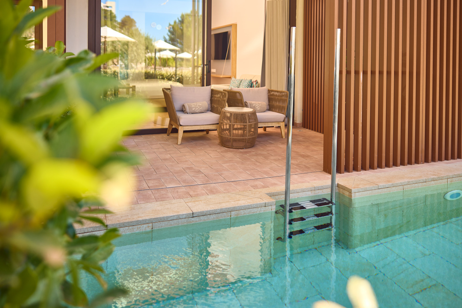 Zimmer mit Swimmingpool