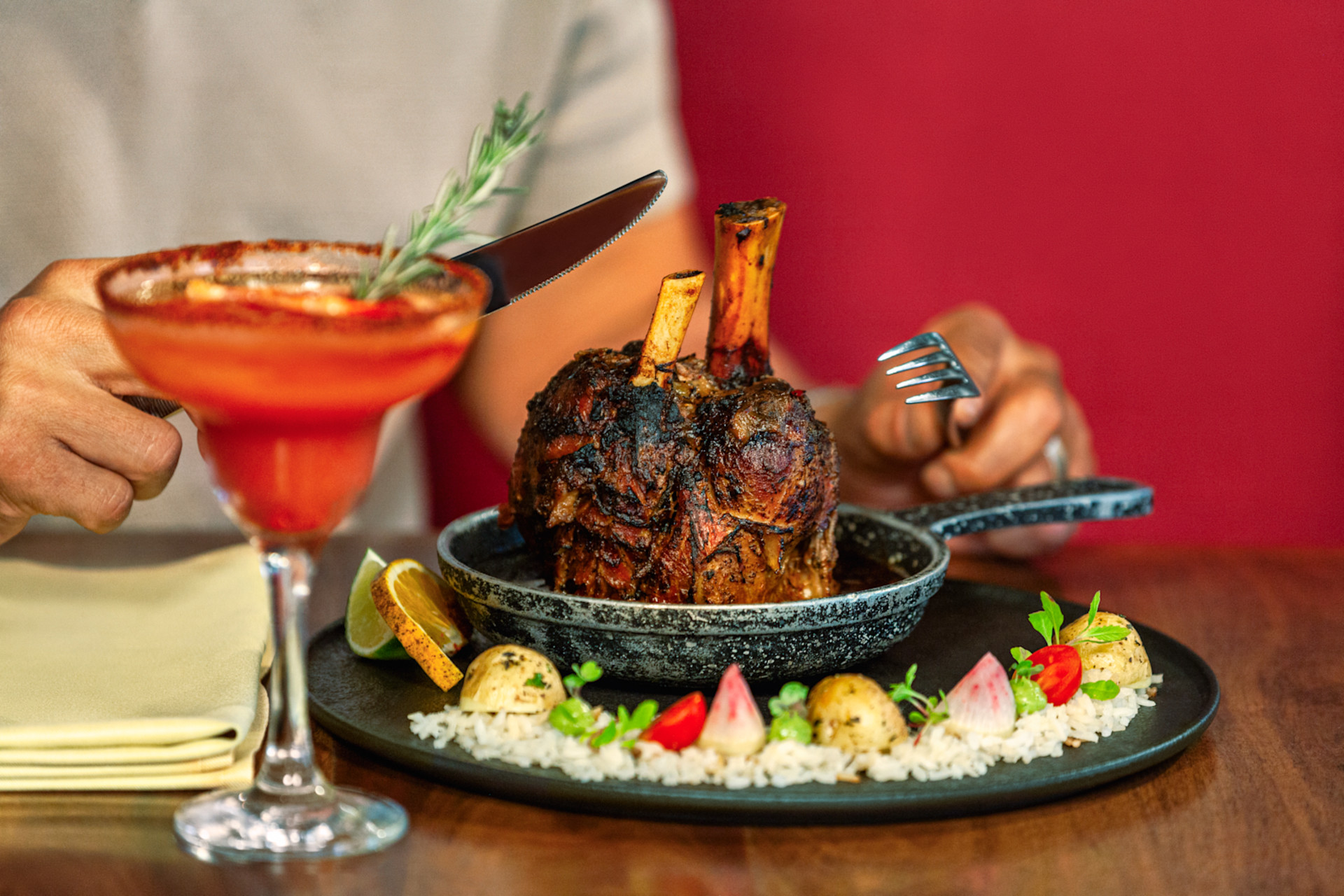 Person Dining at Maxal Restaurant