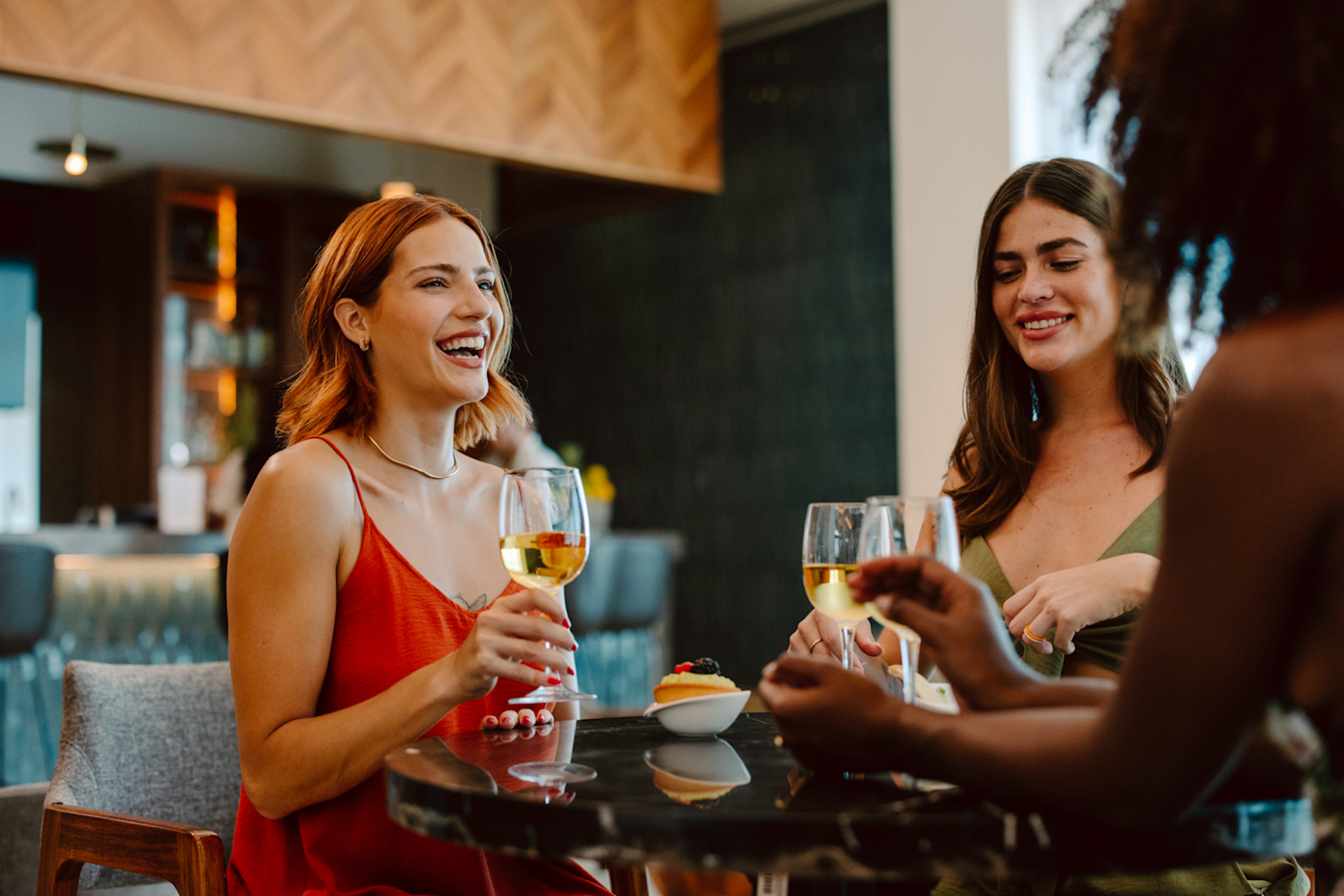 Friends enjoying drinks