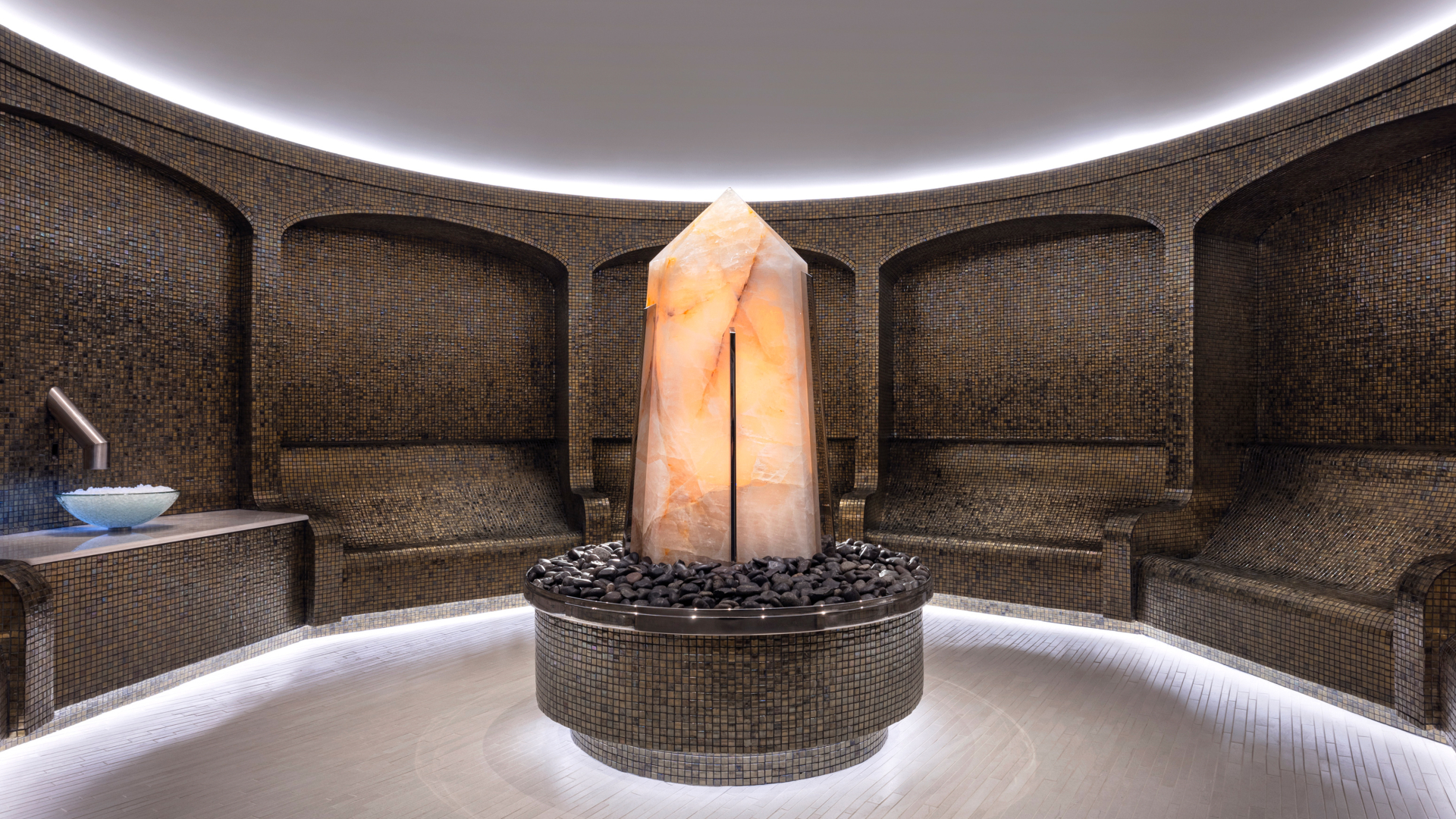 crystal room in spa