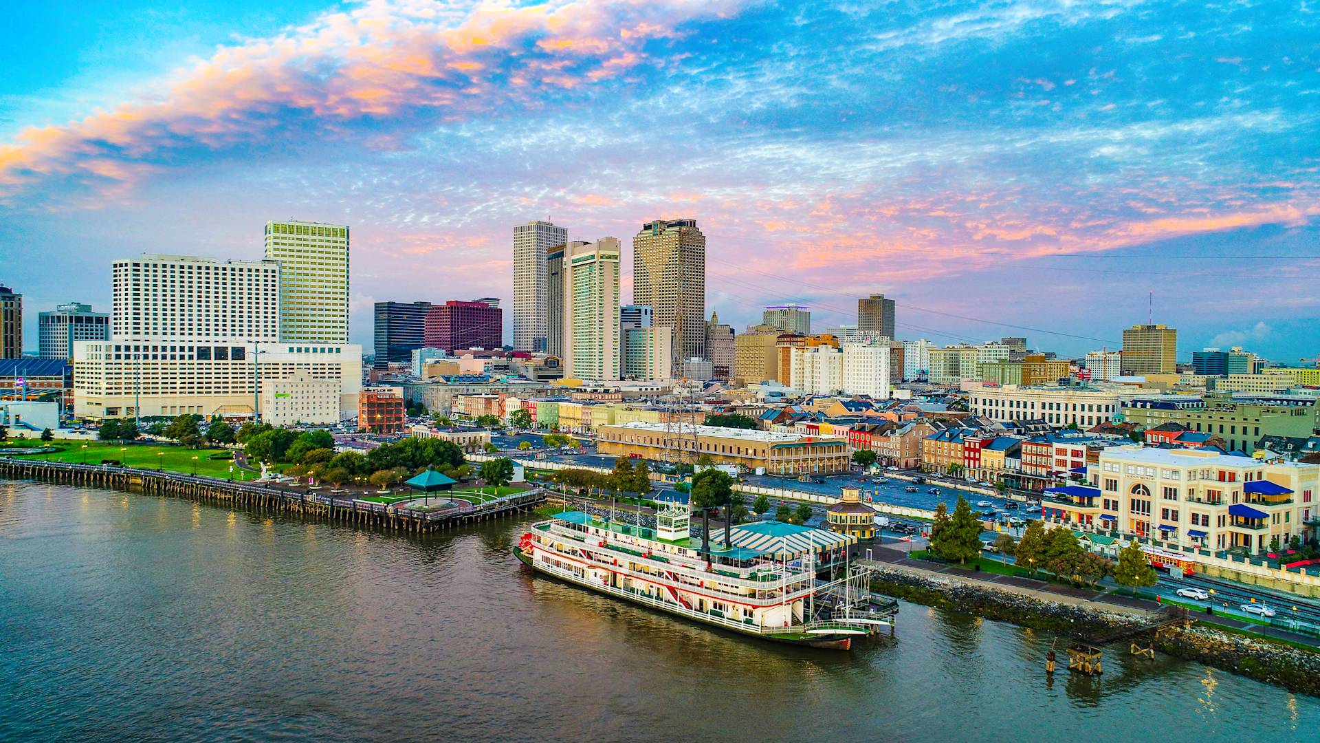 New Orleans Skyline at Sunset