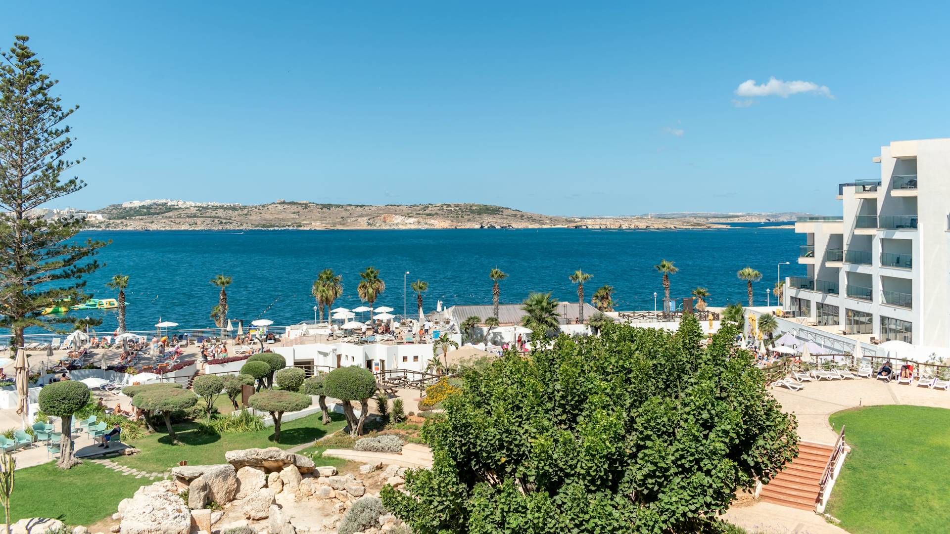 Hotellets utomhuspoolområde