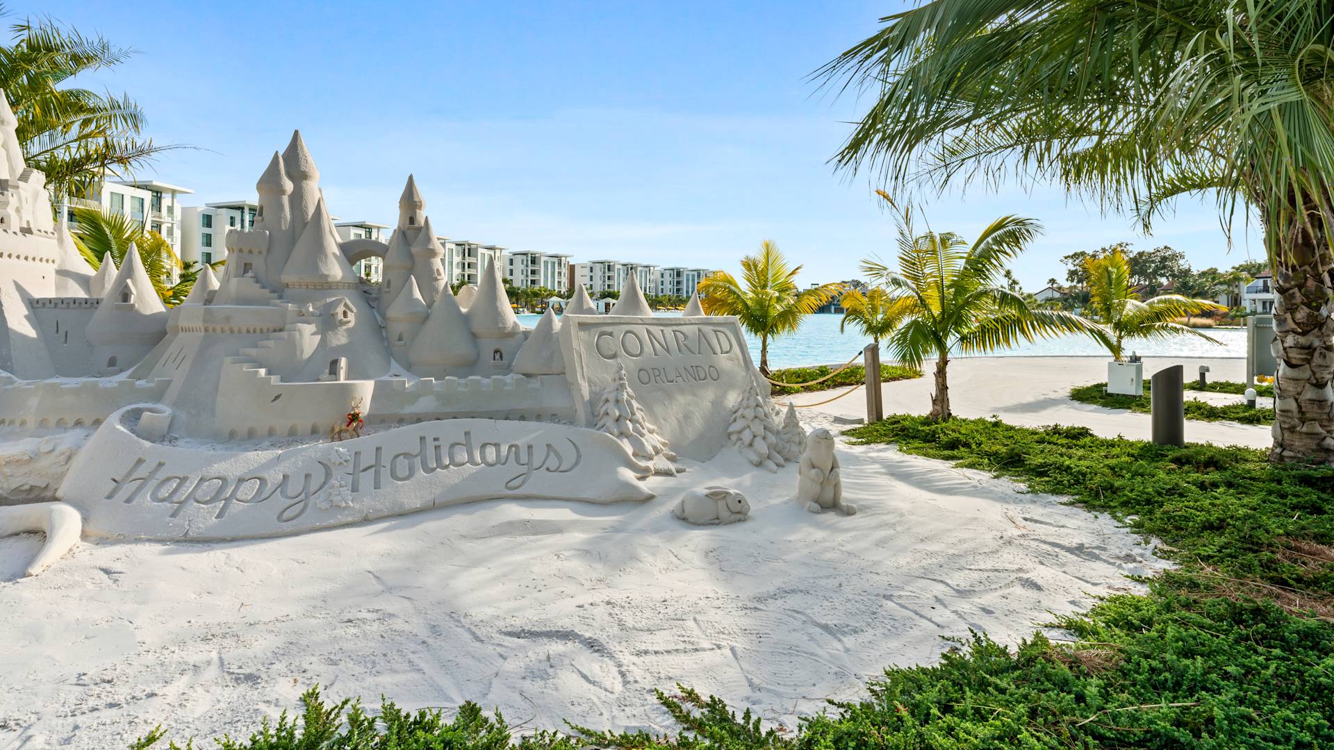 Conrad Orlando Sand art wide shot