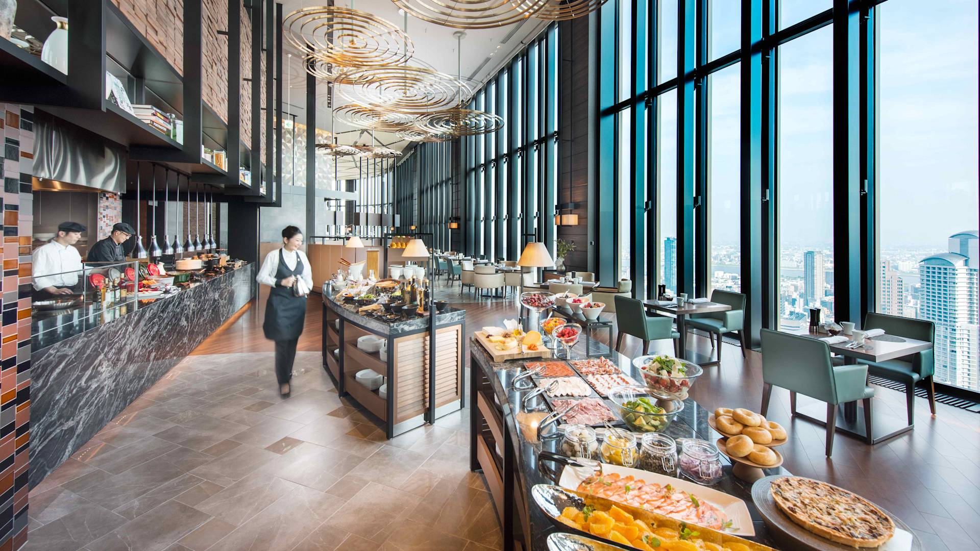 Waiter in Dining Area