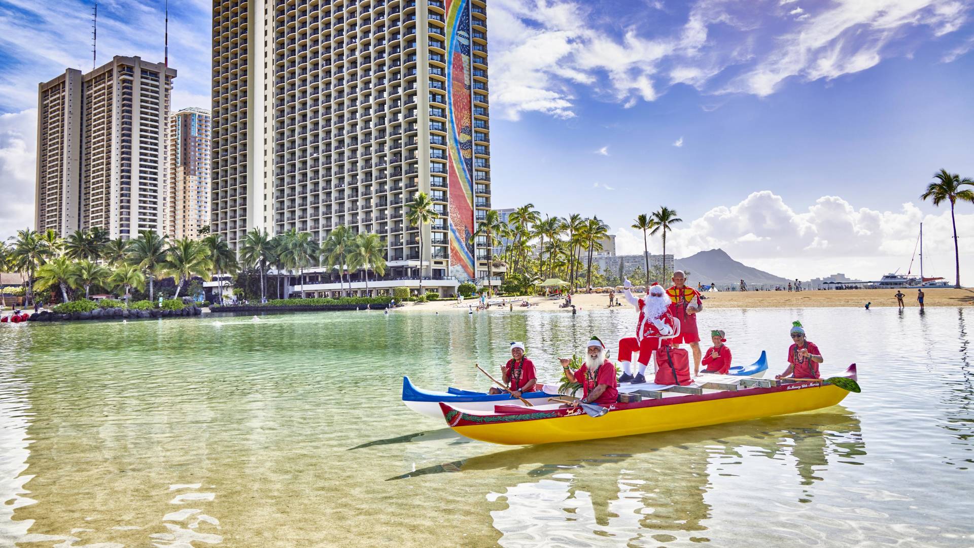 Père Noël à l'hôtel Hilton Hawaiian Village Waikiki Beach Resort