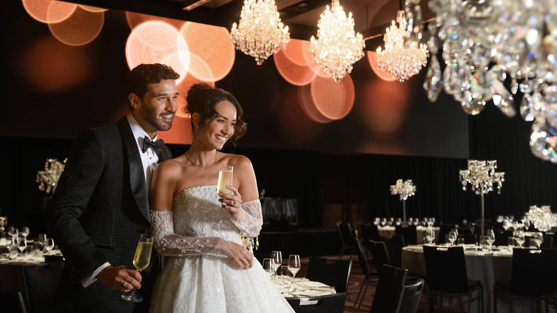 couple standing in Grand Ballroom