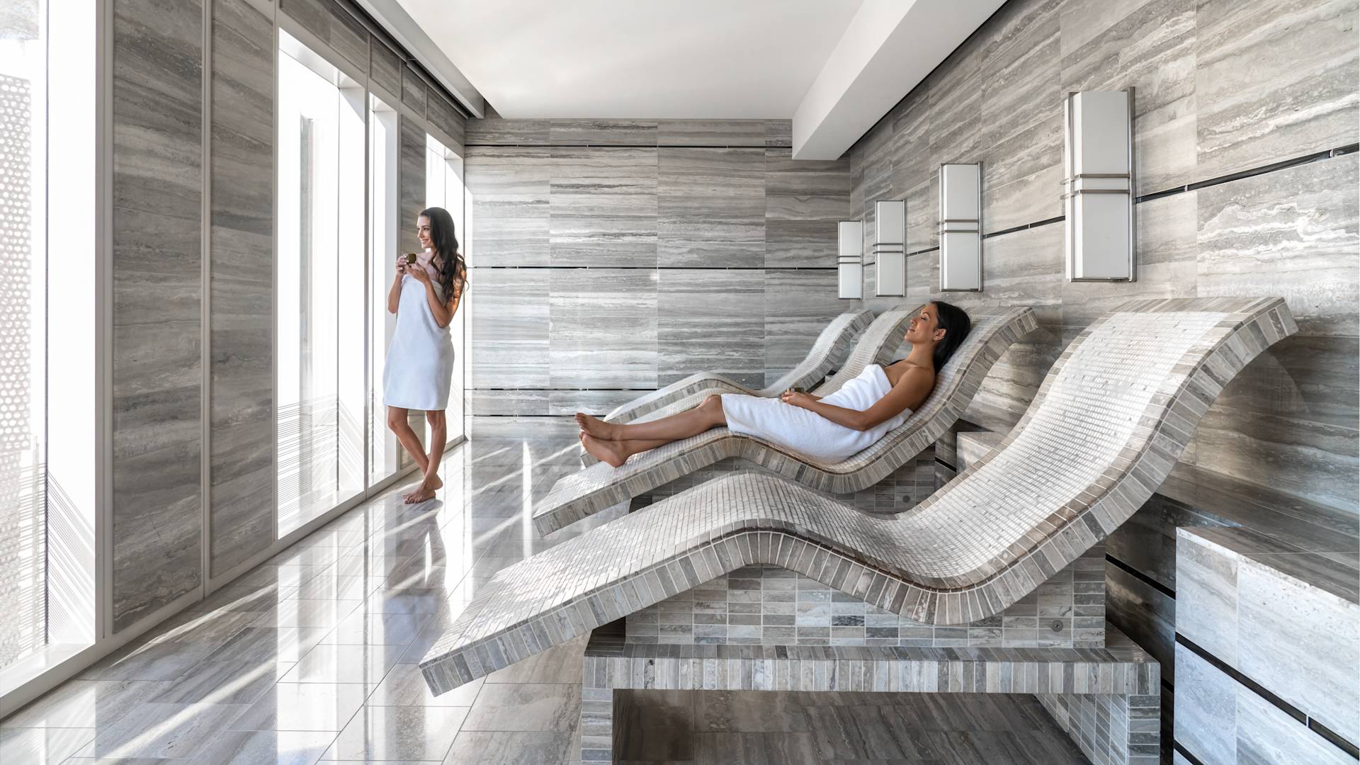 Tepidarium Chairs in the Waldorf Astoria Spa