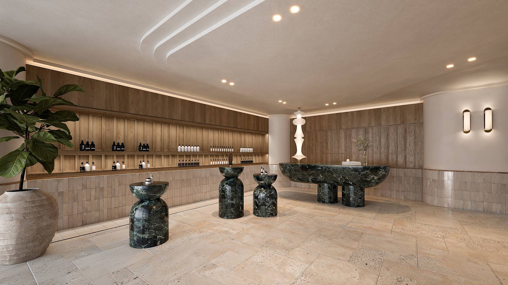 ร้านสปาและการเช็คอิน