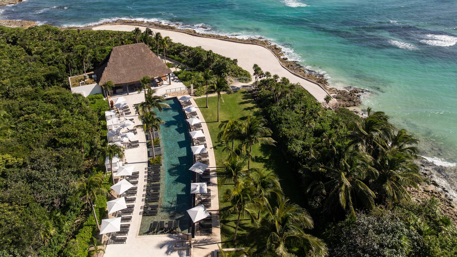 Pool and Beach Image