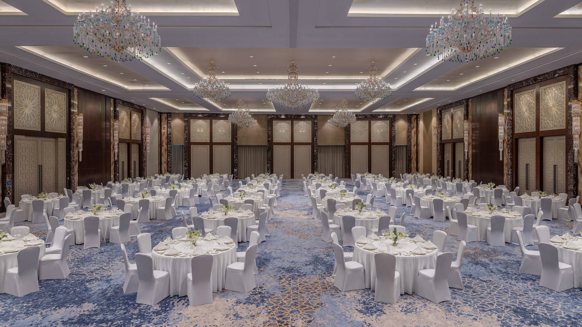 Gala Dinner at the Grand Ballroom Setup with Round Tables