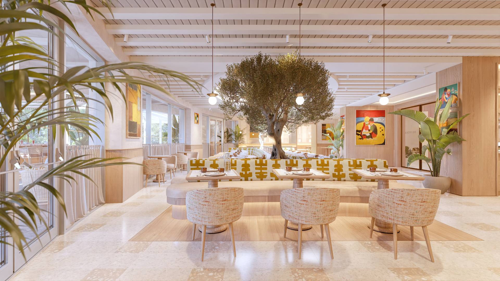 Oliveira brasserie restaurant dining room