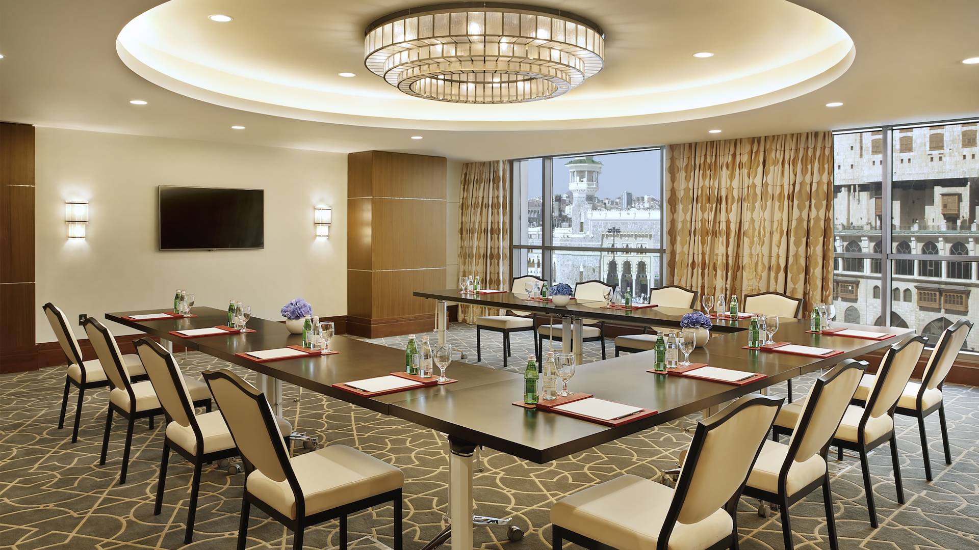 Meeting Room with U-Shaped Table