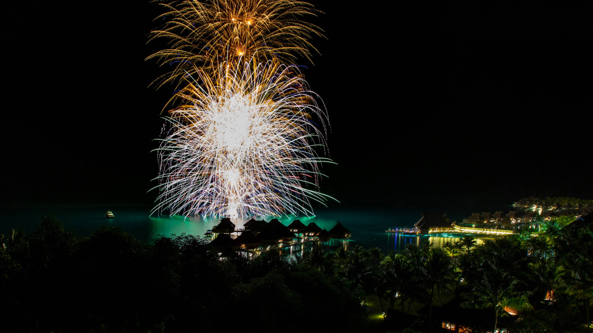 fireworks at new year