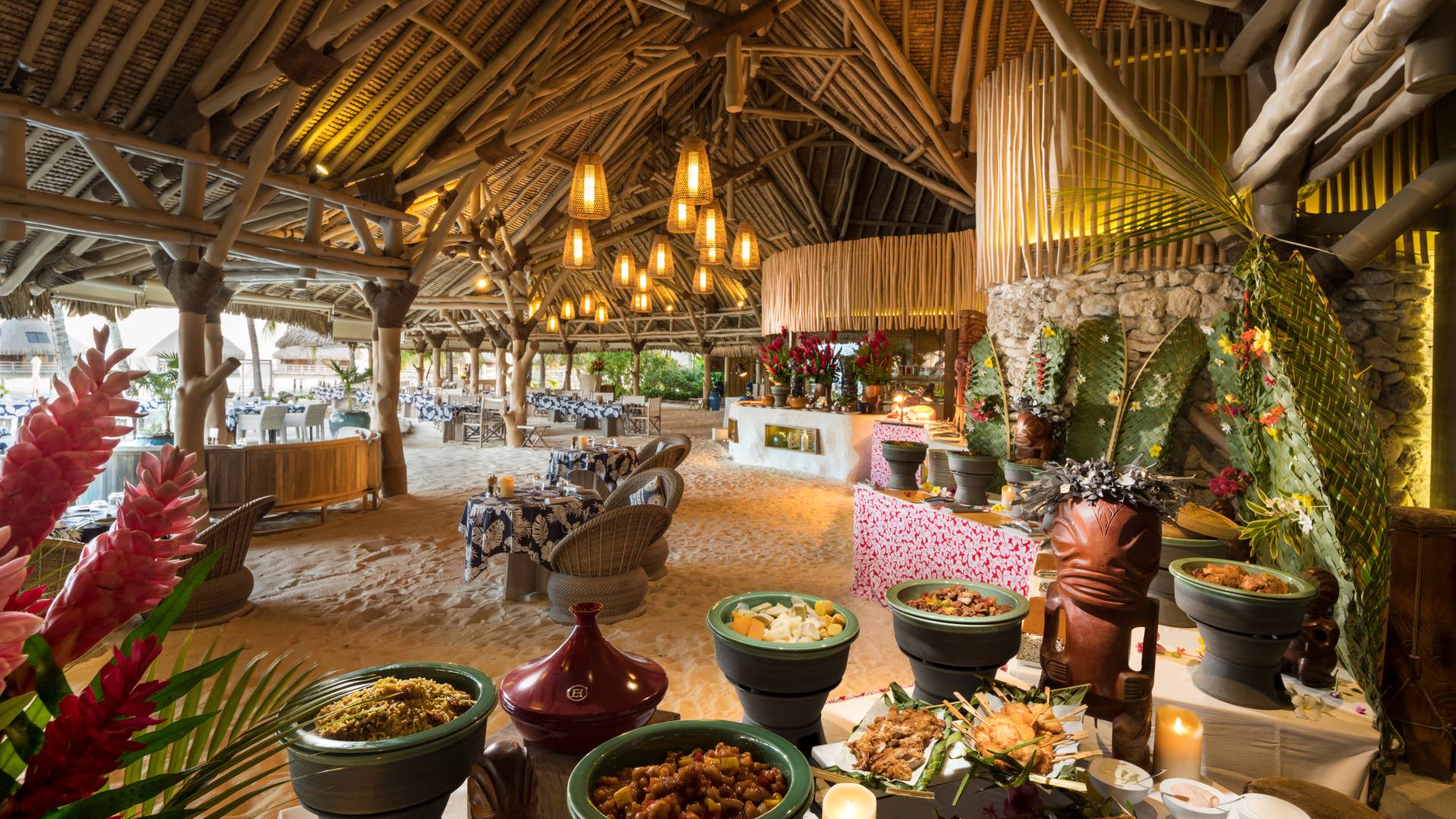 Buffet au restaurant Covered Beach