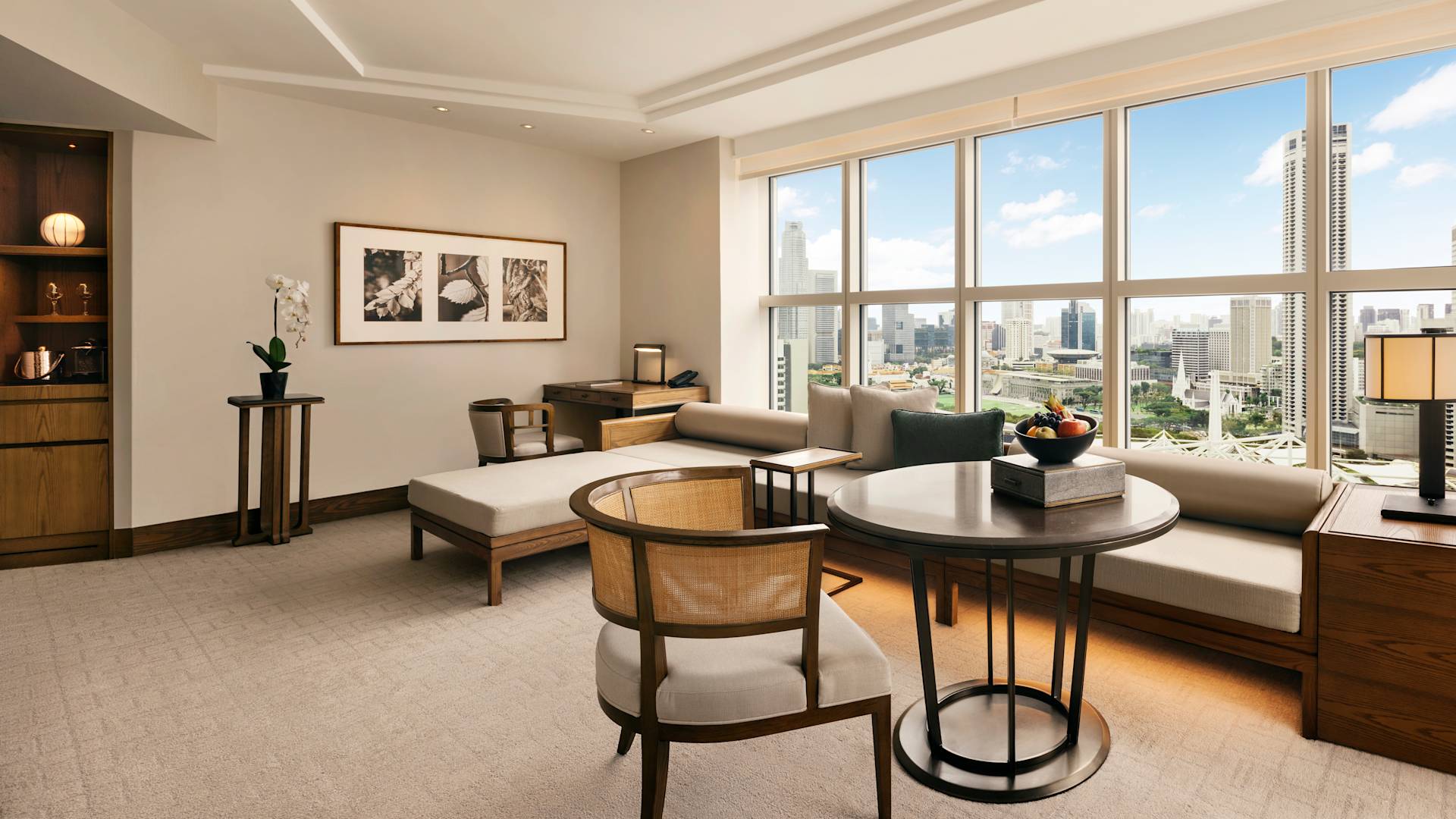 Living Area in a Suite with City View