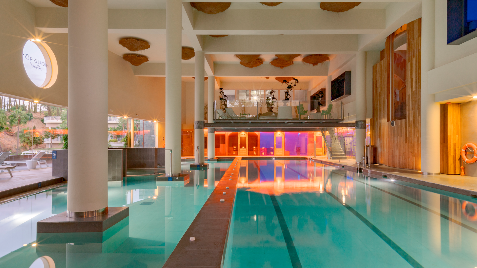 Indoor Pool Area at the Spa