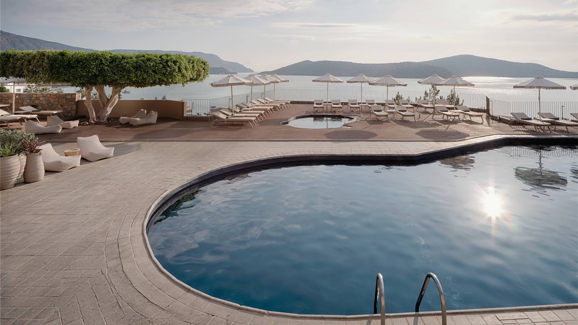 Outdoor Pool Area by the Sea