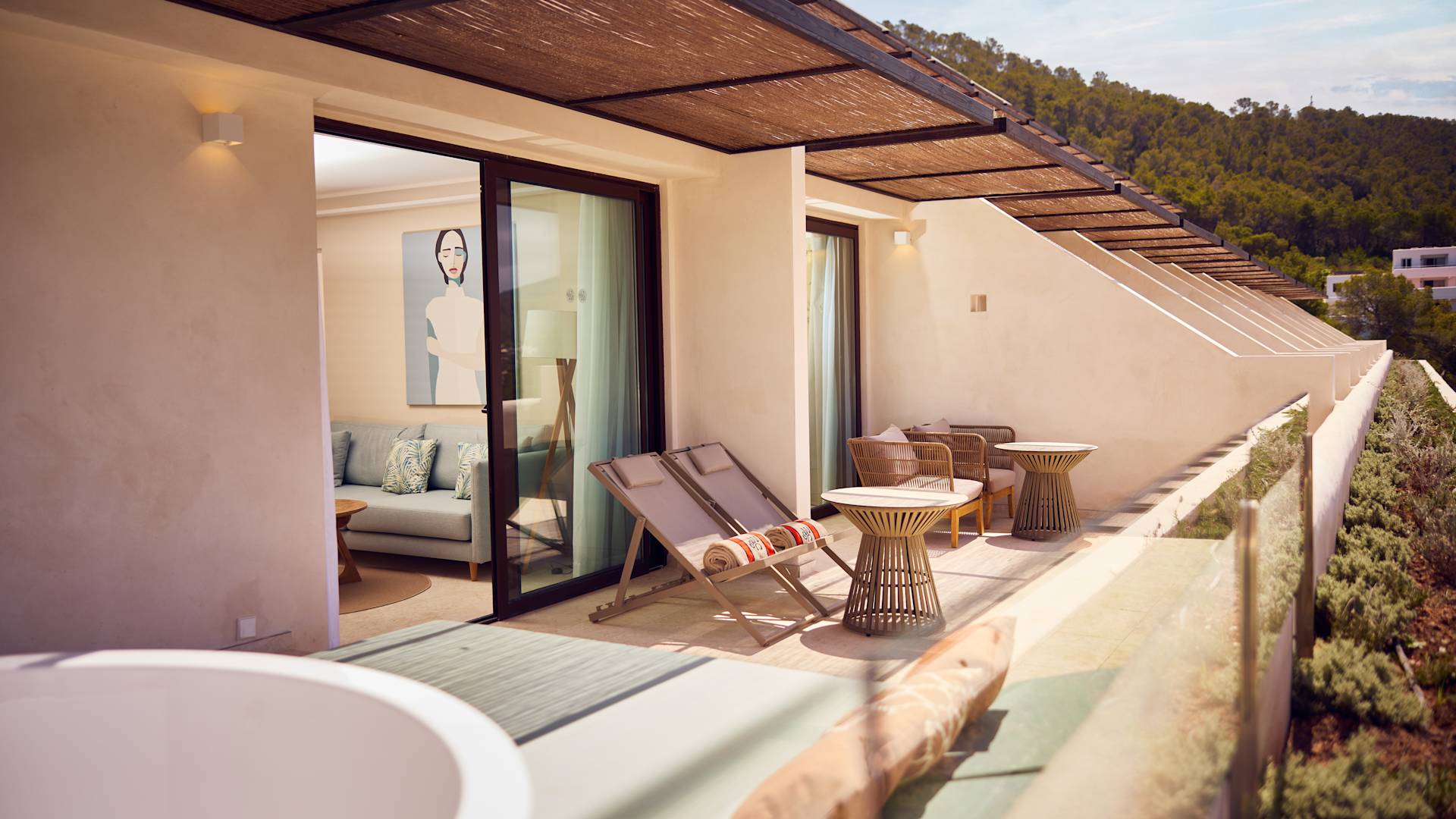 Junior Suite mit Kingsize-Bett – Terrasse