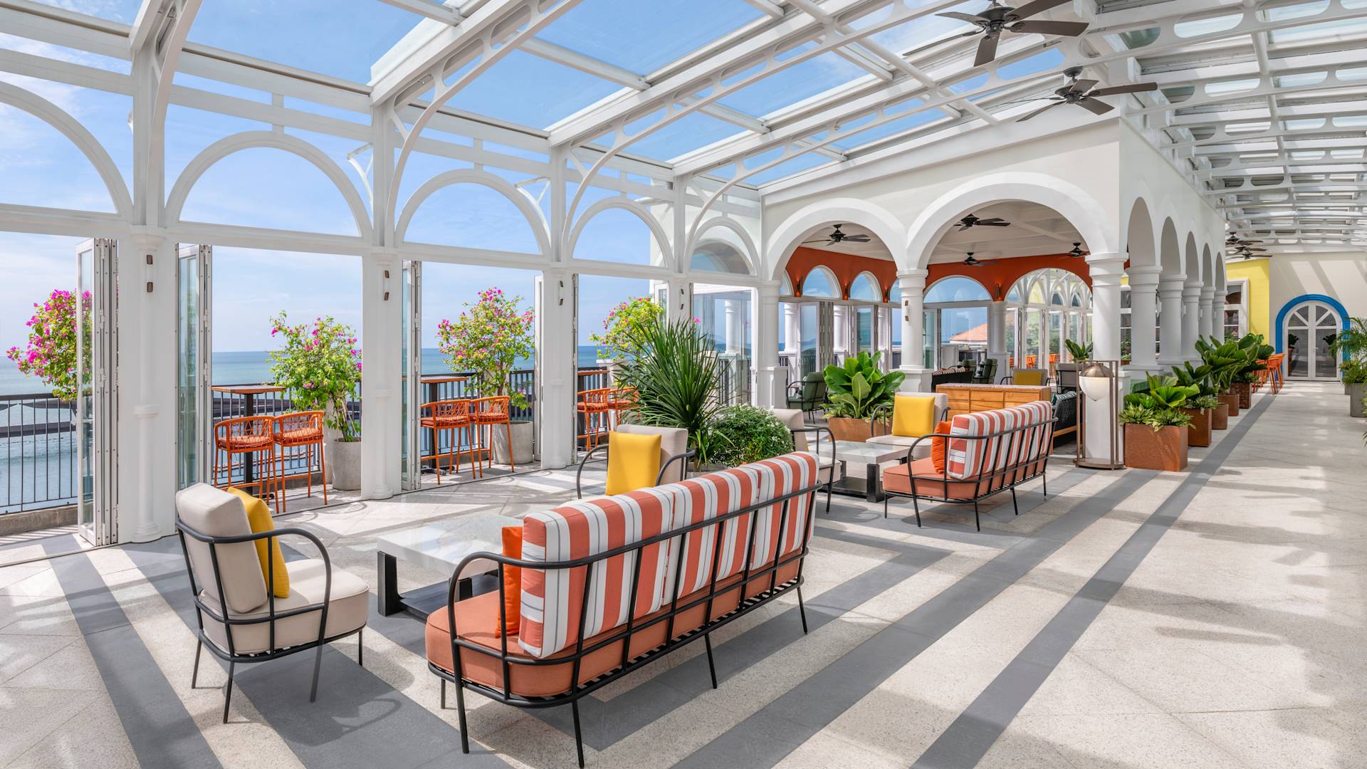 Terrace of Cielo Restaurant with Ocean View