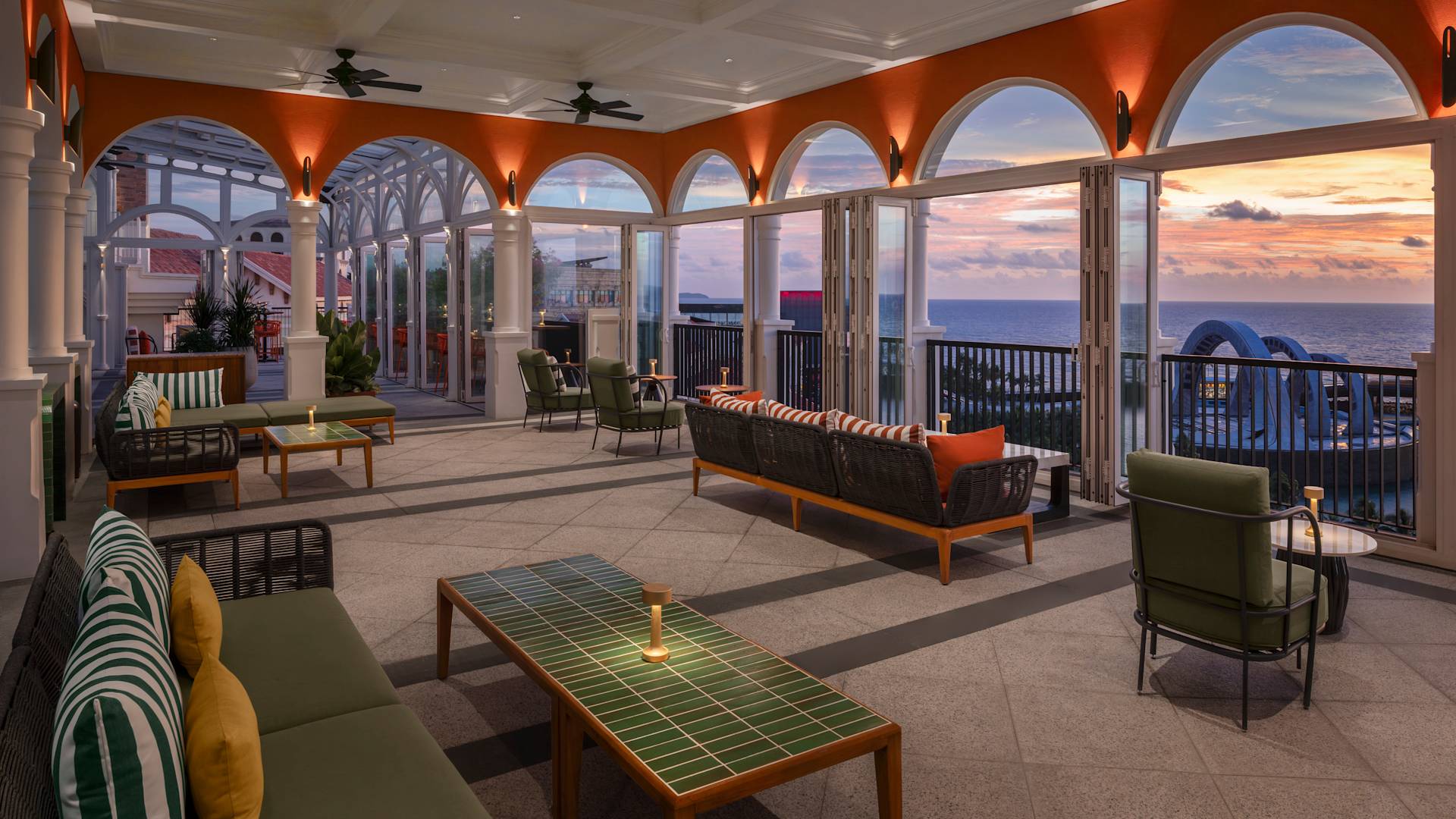 Covered Terrace of Cielo Restaurant with Ocean View