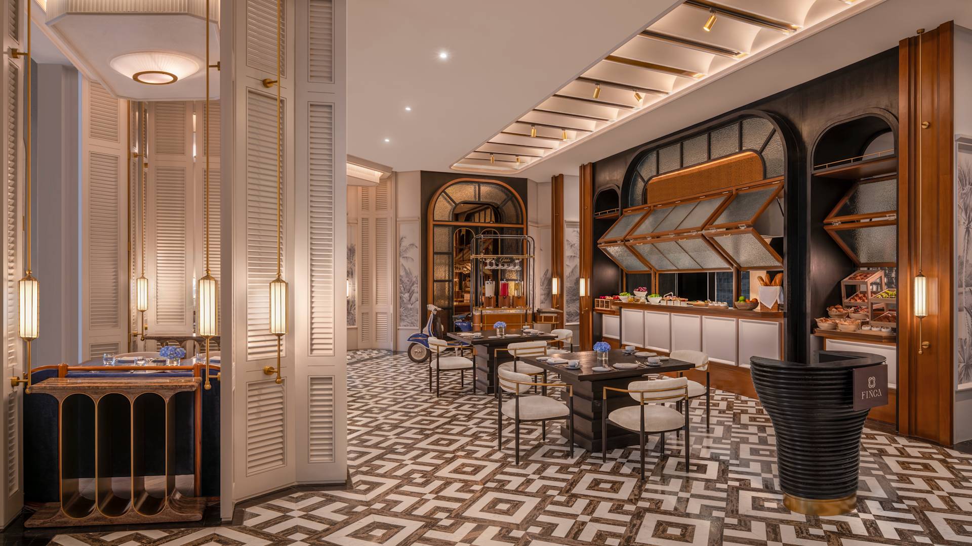 Breakfast Area at Finca Restaurant