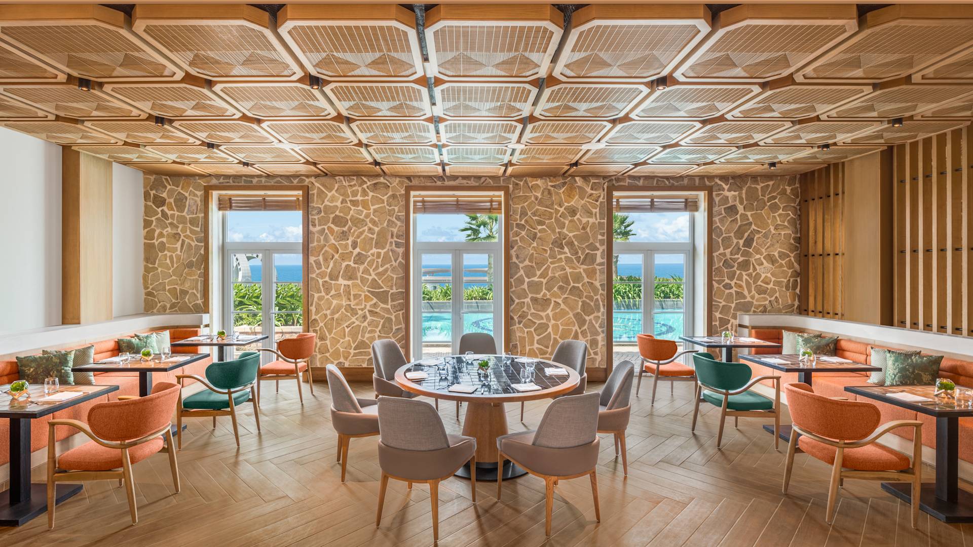 レストラン「ザ・マーチャント」のダイニングエリア