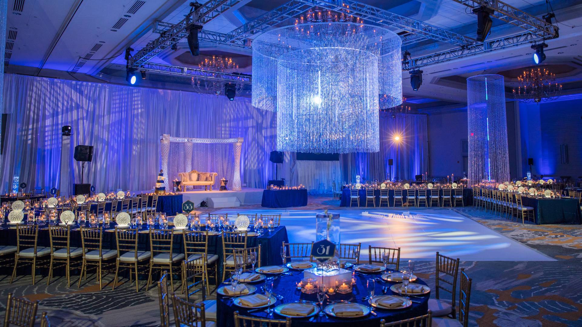 Coquina Ballroom Setup for a Wedding Reception