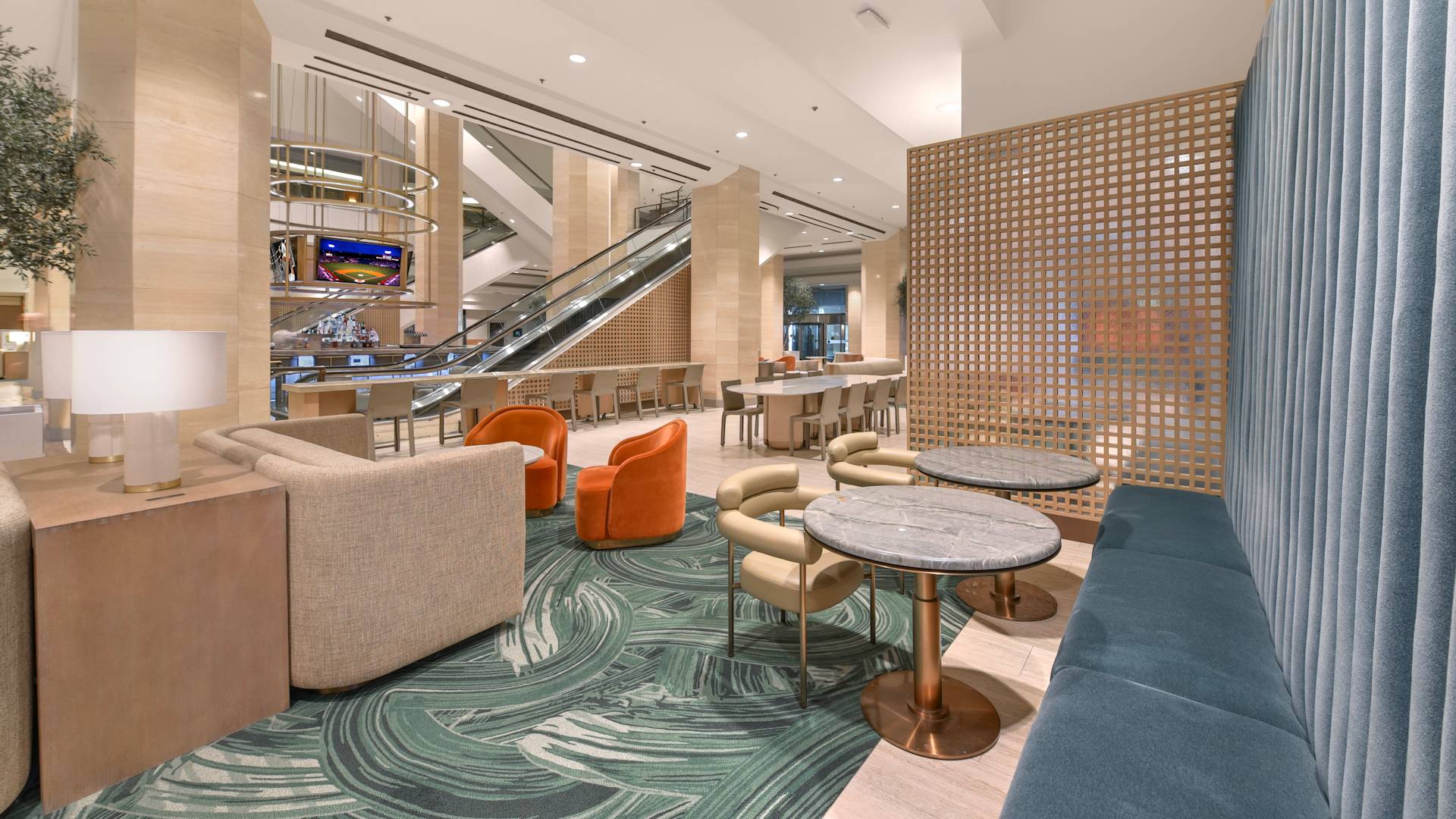 Seating area in the Lobby Lounge.