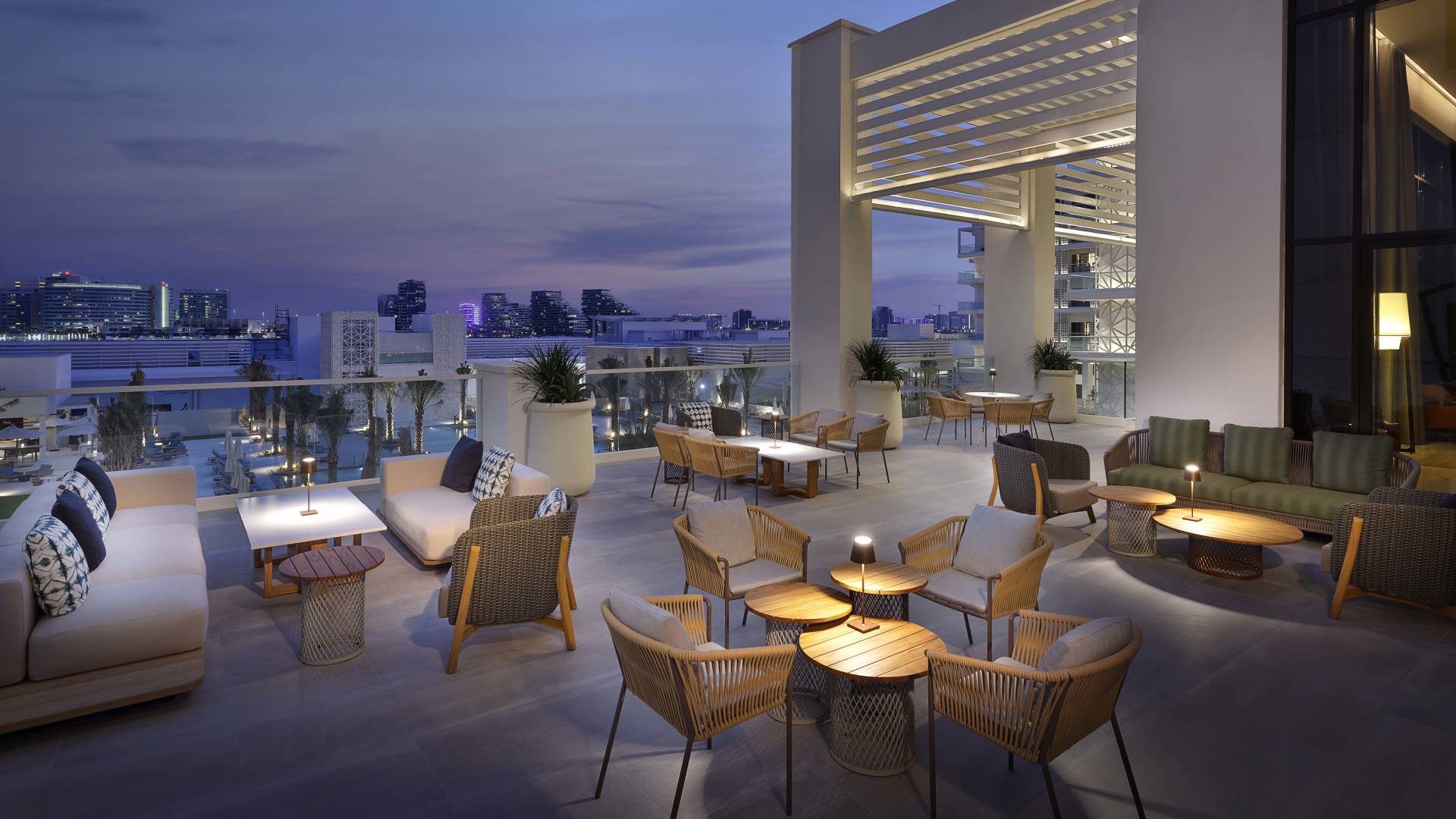 Terrasse Osmo de nuit