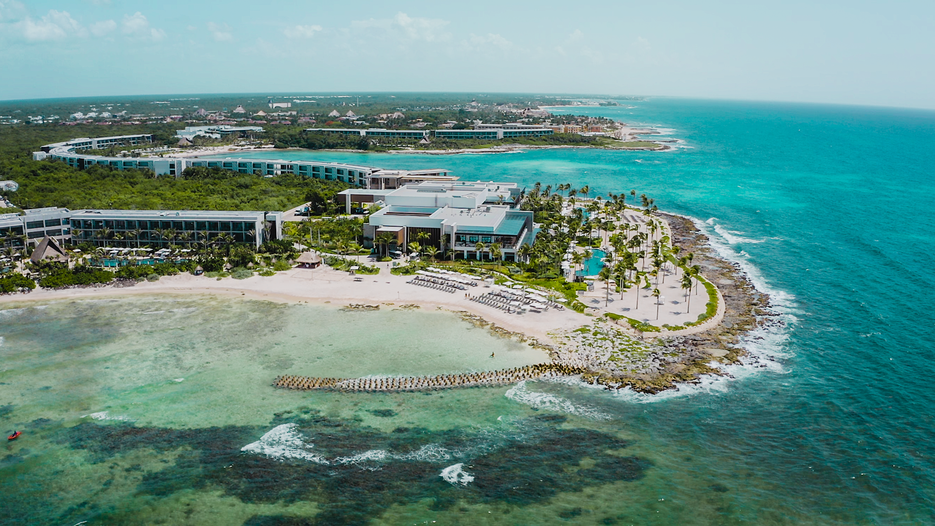 Aerial view of Hilton Tulum