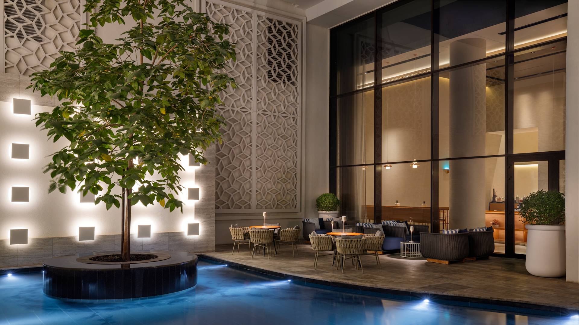 Osmo Lounge and Bar with View of the Pool
