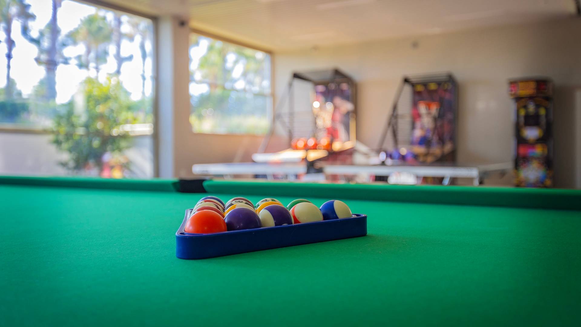 A Billiards Table at the Youngsters Club